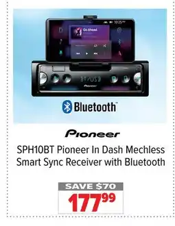 2001 Audio Video SPH10BT Pioneer In Dash Mechless Smart Sync Receiver with Bluetooth offer