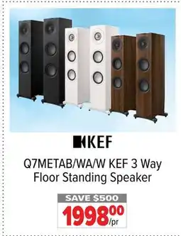 2001 Audio Video Q7METAB/WA/W 3 Way Floor Standing Speaker offer