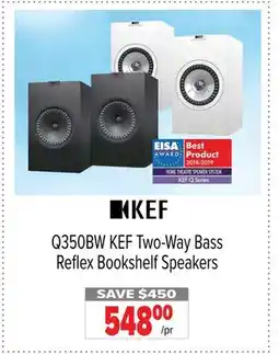 2001 Audio Video Q350BW Two-Way Bass Reflex Bookshelf Speakers offer