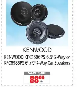 2001 Audio Video KFC1696PS 6.5 2-Way or 6 x 9 4-Way Car Speakers offer