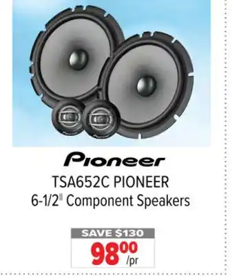 2001 Audio Video TSA652C 6-1/2 Component Speakers offer