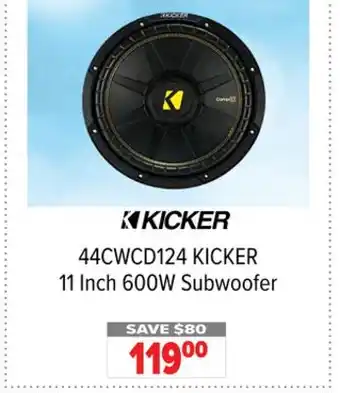 2001 Audio Video 44CWCD124 11 Inch 600W Subwoofer offer