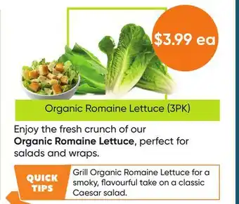 Healthy Planet Organic Romaine Lettuce (3PK) offer