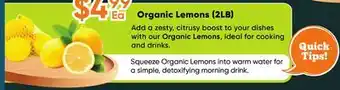 Healthy Planet Organic Lemons (2LB) offer