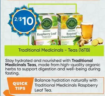 Healthy Planet Traditional Medicinals - Teas (16TB) offer