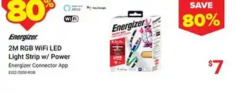 Visions Electronics Energizer 2M RGB WiFi LED Light Strip w/ Power offer