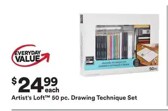 Michaels Artist's Loft 50 pc. Drawing Technique Set offer