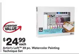 Michaels Artist's Loft 39 pc. Watercolor Painting Technique Set offer