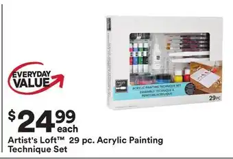 Michaels Artist's Loft 29 pc. Acrylic Painting Technique Set offer