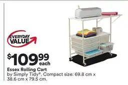 Michaels Essex Rolling Cart by Simply Tidy offer