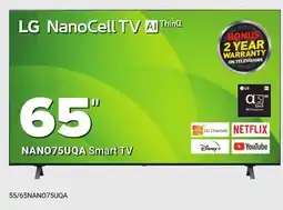 Visions Electronics LG 65 NANO75UQA Smart TV offer