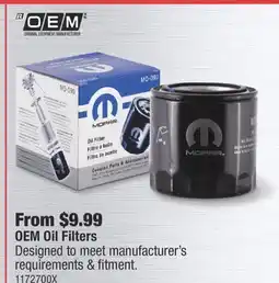 PartSource OEM Oil Filters offer