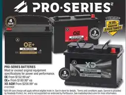 PartSource PRO-SERIES BATTERIES offer