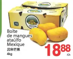 T&T Supermarket BOITE DE MANGUES ATAULFO MEXIQUE, 4 KG offer