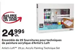 Michaels Ensemble de 29 fournitures pour techniques de peinture acrylique d'Artist's Loft offer