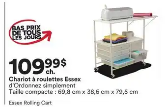 Michaels Chariot à roulettes Essex d'Ordonnez simplement offer