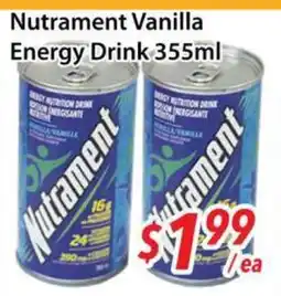 Bestco Food Mart Nutrament Vanilla Energy Drink offer