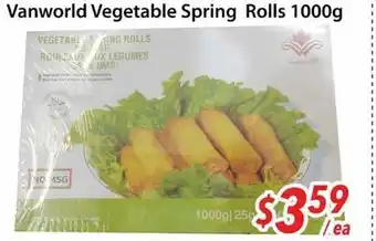 Bestco Food Mart Vanworld Vegetable Spring Rolls offer