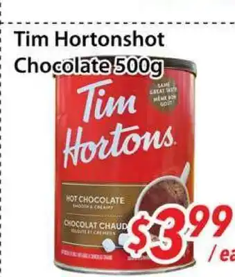 Bestco Food Mart Tim Hortons hot Chocolate offer