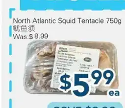 Oceans Fresh Food Market North Atlantic Squid Tentacle offer