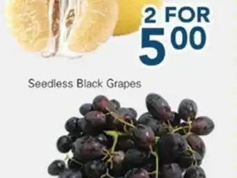 Oceans Fresh Food Market Seedless Black Grapes offer