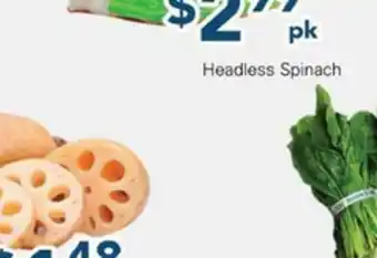 Oceans Fresh Food Market Headless Spinach offer