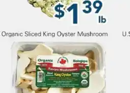 Oceans Fresh Food Market Organic Sliced King Oyster Mushroom offer