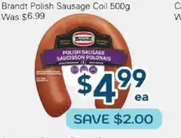 Oceans Fresh Food Market Brandt polish Sausage Coil offer