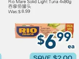 Oceans Fresh Food Market Rio Mare Solid Light Tuna offer