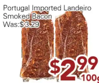 Ample Food Market Portugal Imported Landerio Smoked Bacon offer