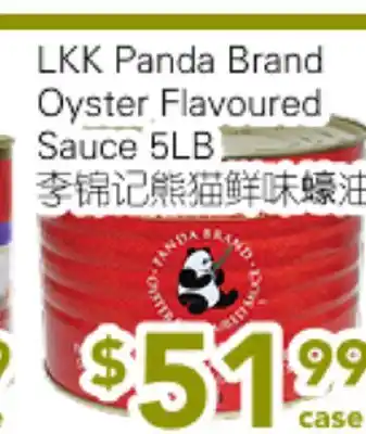 Ample Food Market LKK Panda Brand Oyster Flavoured Sauce offer