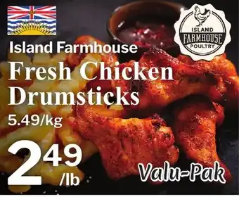 Village Food Markets Island Farmhouse Fresh Chicken Drumsticks offer