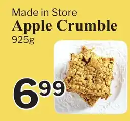 Village Food Markets Apple Crumble offer