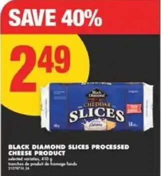 No Frills Black diamond slices processed cheese product offer