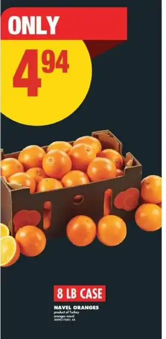 No Frills Navel oranges offer