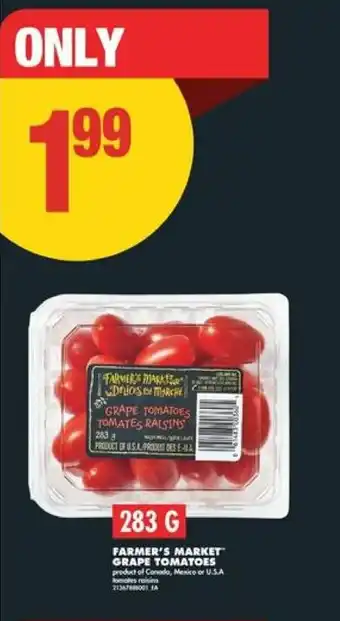 No Frills Farmer's market grape tomatoes offer