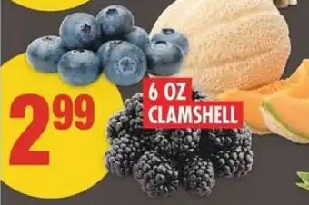 No Frills Blackberries, blueberries or cantaloupe offer