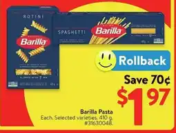 Walmart Barilla Pasta offer