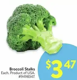 Walmart Broccoli Stalks offer