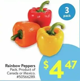 Walmart Rainbow Peppers $ offer