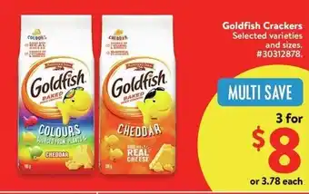 Walmart Goldfish Crackers offer