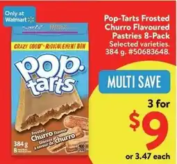 Walmart Pop-Tarts Frosted Churro Flavoured Pastries offer