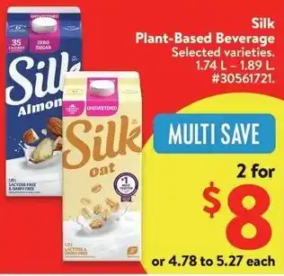 Walmart Silk Plant-Based Beverage offer