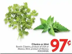 Walmart Cilantro or Mint offer