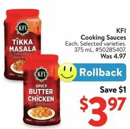 Walmart KFI Cooking Sauces offer