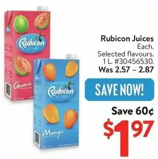 Walmart Rubicon Juices offer