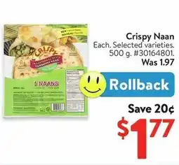 Walmart Crispy Naan offer