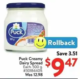 Walmart Puck Creamy Dairy Spread offer