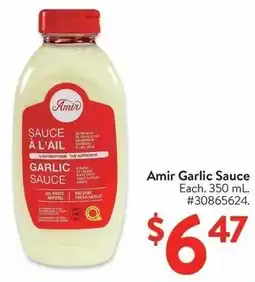 Walmart Amir Garlic Sauce offer