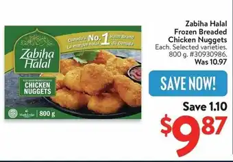 Walmart Zabiha Halal Frozen Breaded Chicken Nuggets offer